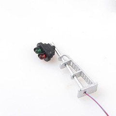 3pcs Model Railroad N Scale 1:87 Track Signals 2-LEDs Green Red Block Lights New