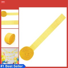 Crepe Paper Roll 81 Feet Orange Peel Color DIY Craft Party Decoration Streamer