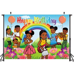 Gracies Corner Party Supplies Backdrop Background Banner Vinyl for Kids 5x3ft