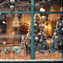 AmazingSpark 72″ Large Christmas Gingerbread House 11.8 x 72 Inch, Pink