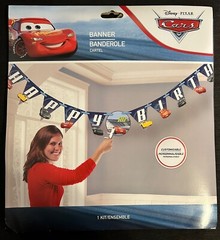10.5ft Customizable Disney Pixar Cars Happy Birthday Banner