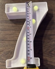 LED Marquee Sign Light Up Number 7 Size 9 Inches Uses 2 AA Batteries