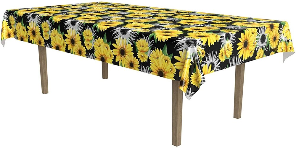 Sunflower Print All Over Party Tablecover