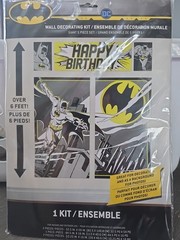 Batman DC Birthday Party Scene Setters Wall Decorating Kit Giant 5 Pc Set