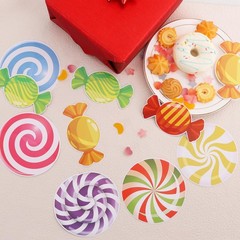 90 Pcs 5 In Candy Paper Cutouts Bulletin Board Decorations for Birthday Party