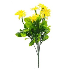 5 Pcs Lifelike Plastic Daisy Bouquet for Outdoor Patio Garden Home Decor