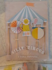 Party Set Supplies Silly Circus Invitations Gift Bags Pinwheels Hats More