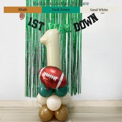 First Football Decorations with Number 1 Balloon 1st Year Down Banner First Y…