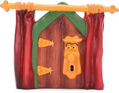Alice Mini Door with Curtain – Resin Statue Home Decor Room Decoration Gift