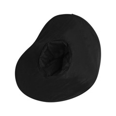 Black Masquerade Ruched Witch Hat Oversized Witch Hats Wide Brim Party Decor