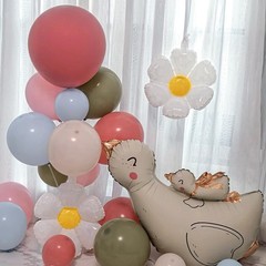 One Silly Goose Balloon Arch Kit 154Pcs Pink Sage Green Blue Balloons Garland…