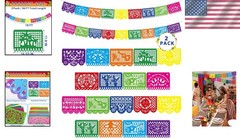 36 FT Mexican Fiesta Flags – Versatile Indoor/Outdoor Decorations for Parties