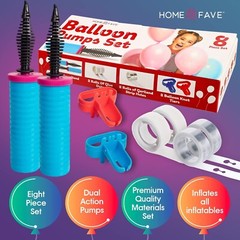 Balloon Pump Balloon Arch Kit, Hand Held Ballon Pump Inflate with Balloon Garlan