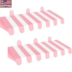 Carnival Circus Awning Decorations 2pcs Kids Party Wall Garden Decor Supplies US
