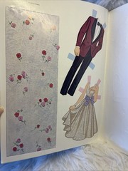 Golden Bride Groom Paper Doll Cardboard Reception Garden Display 1981 Party