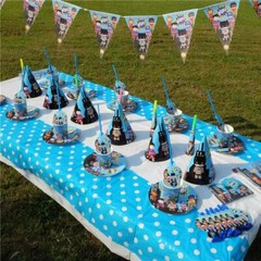 Marvel Superhero Bunting Birthday Party Banner Cartoon Avengers Decoration 10pcs