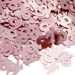 Rose Gold 16Th Birthday Metallic Sequins Sweet 16 Confetti for Tables & Annivers