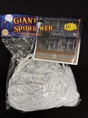 Forum Novelties Giant White Spider Web Halloween Party Decoration 60 Inches