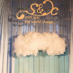 3D Artificial Clouds Wedding Party White Fake Cloud Cotton Home Stage Decor Prop