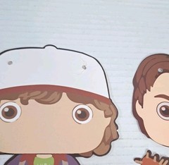 Stranger Things Party Decorations Chibi Birthday Cardstock Characters 7” Decor