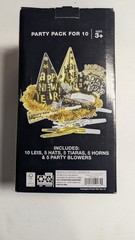 NEW YEAR Cheer Party Pack For Headpieces Noisemakers 30 Count -NEW