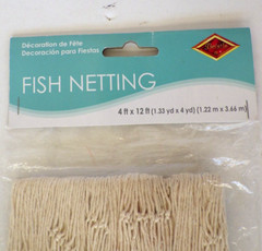 Vintage Fish Netting Decorator 48″ X 144″ Natural White Beach Nautical Décor