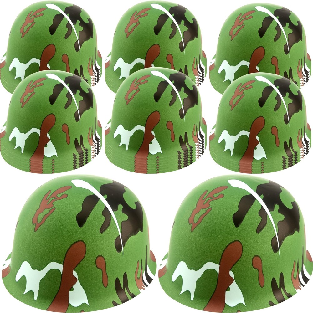 Flotory 36 Pack Kids Military Camouflage Hat Plastic Soldier Arm Helmet Dress…