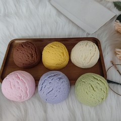 Simulation Artificial Ice Cream Balls, Realistic Imitation Fake Ice Cream Sco…