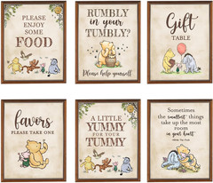 Winnie Bear Baby Shower Decorations, Table Sign/Gender Reveal/Birthday Party Tab