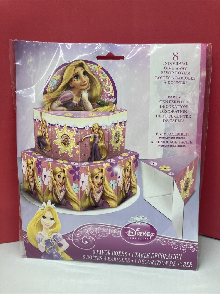 NEW Disney Tangled 8 Give Away Boxes & Party Centerpiece Decoration (O8)