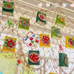 2 PCS Fish Net Decorations, 80 x 40 Inch, Ocean Themed Party Decor Beach, Nautic