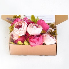 FiveSeasonStuff Vintage Artificial Peonies Silk Peony Flowers and Hydrangeas …