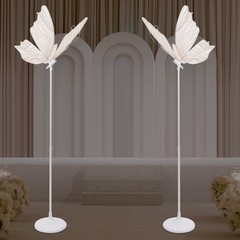 2 Pcs Wedding Butterfly LED Light Floor Hanging Light Butterfly Decoration Prop
