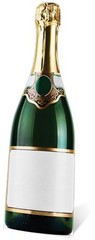 Bottle of Champagne Cardboard Cutout Figure 188cm Tall- Fab at Special Occasions