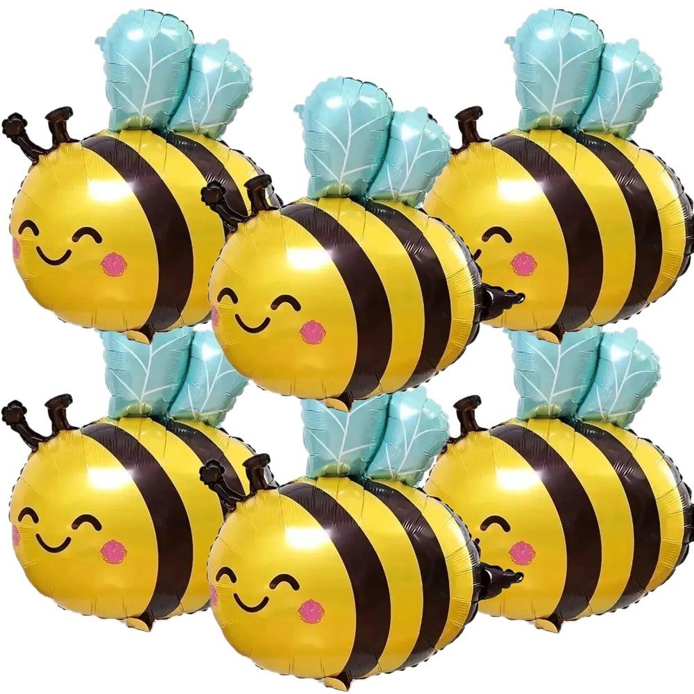 Bee-Balloon Bee-Decorations 6PCS 31 Inch Bee Balloon Honeybee Theme Party Dec…