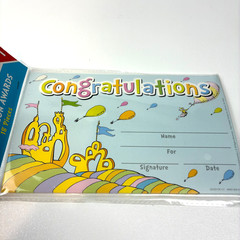 Dr Seuss Congratulations Recognition Awards Certificates 18 Pack