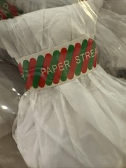 10 Pack/10 (100) White No Mess Hand Throw Streamer Confetti Poppers Wedding Grad