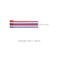 15 Rolls USA Independence Day Party Streamers, Red White Blue Crepe Paper