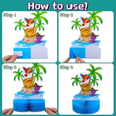 Sumind 6 Pieces Pirate Party [Refer to Product Images for Color Details]
