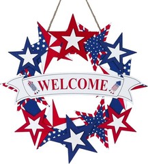 250th Anniversary Red, White, and Blue Welcome Wall Sign – Memorial Day Decor