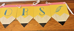 Hand Drawn Calligraphy Wood Pencil Banner Banner 8″ X 8′ Literary Teachers