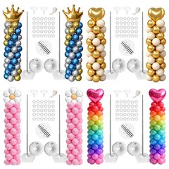 Balloon Column Stand Kit Sets of 2, 80 Inch Adjustable Balloon Stand Balloons…