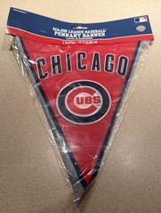 Chicago Cubs MLB Baseball 12 Foot Long Pennant Banner Party Decoration. NEW