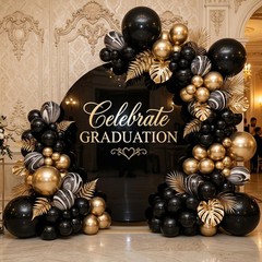 Premium Metallic Gold Balloon Garland Arch Kit Assorted Sizes for Events