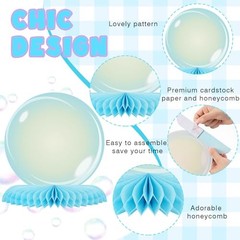 10 Pcs Bubble Centerpieces Under the Sea Party Honeycomb Bubble Style