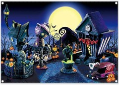 Durable 7x5ft Halloween Nightmare Backdrop – Perfect for Baby Showers & Parties