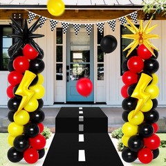 2 Set Cartoon Theme Balloon Column Stand Kit with Lightning Explosion Star Fo…