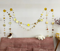 （48Pcs 156Inch） * 3 String Twinkle Little Star Party Garlands Glitter Hanging Mo