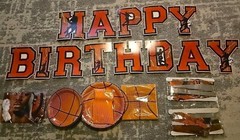 Cleveland Cavalier Birthday Backdrop, 3x5FT w/ Party Decor & Access for 24