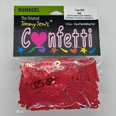 Confetti Year 2025 Red Retail Pack #7645 QS0 Party Decoration Supplies